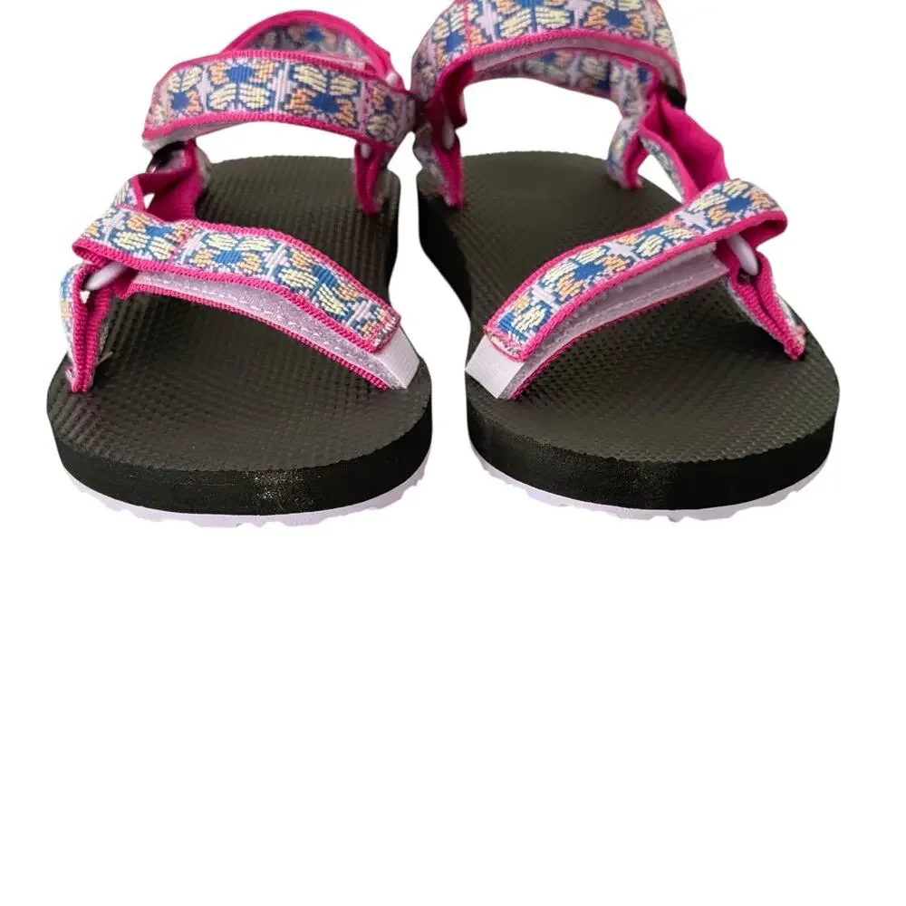 Teva Youth Girls Sport Sandals Butterfly Lilac Adjustable Lightweight SZ/5